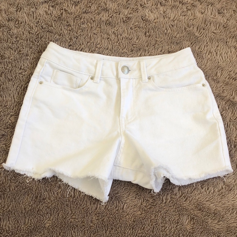 White denim cut offs